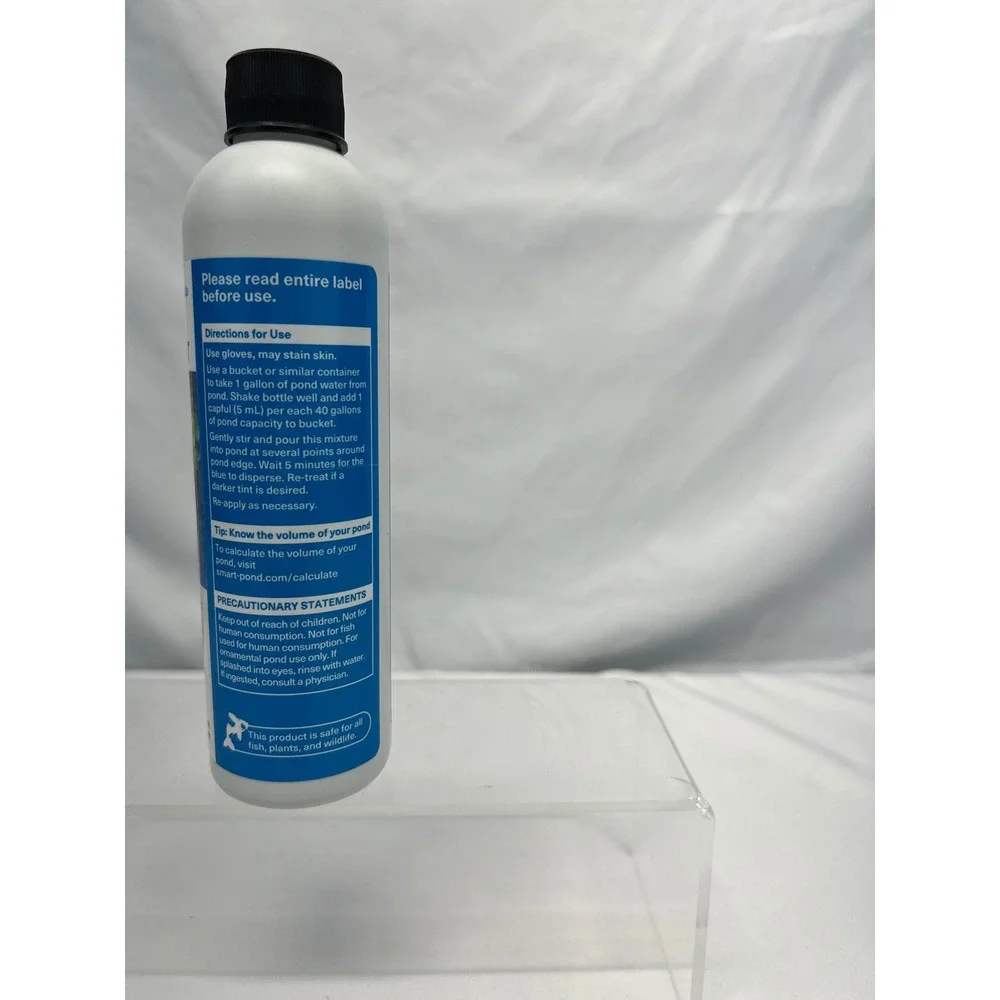 Smartpond Naturals Blue Pond Tint 8oz New UV Filter Water Treatment 96895